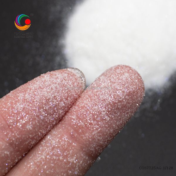 White Biodegradable Makeup Glitter Eyeshadow Powder For Christmas 2.0mm