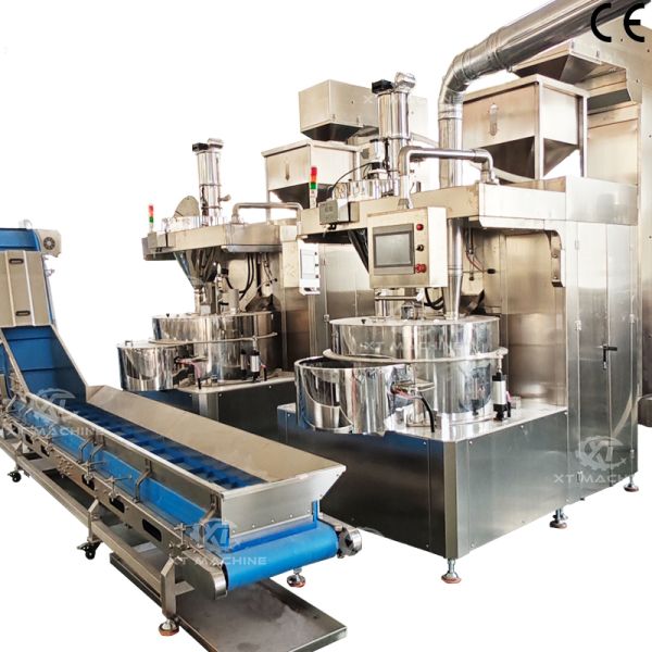 Automatic Nut Coating Machine 500-1000kg/h with PLC Control