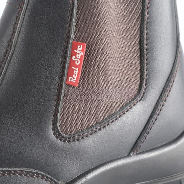 High Heel Knee Boots Oil Resistant / Water Resistant Work Shoes Genuine Leather