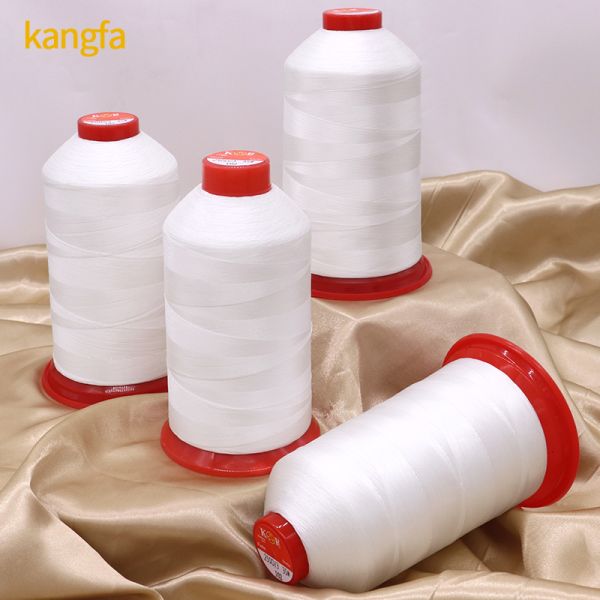 Tex 90 V-92 Hielo de nylon UV blanco de platino 8 onzas para zapatos de cuero / bolsos / maletas 210D/3 69 Spun de costura