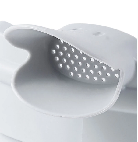 Silicone Utensils Hot Round Edge Clip-on Kitchen Food Funnel for Spaghetti Leaky Pan