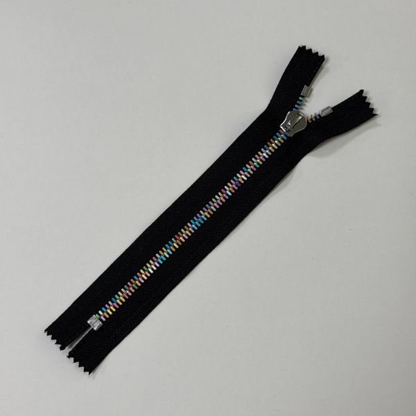 Colorful Granular Corn Shaped Aluminium Zipper Smooth Durable #5 Metal Zipper