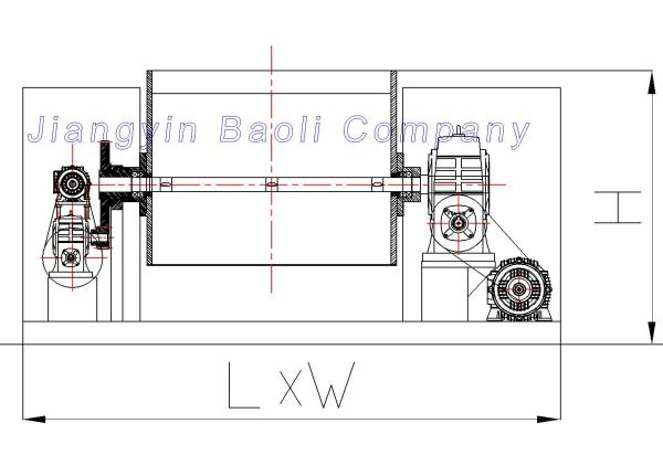Stainless Steel Electric Dough Mixer 500L 220V Industrial Powder Mixer