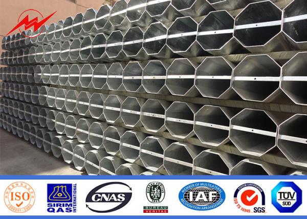 o mergulho quente de 11kv 38kv Electric Power Polo galvanizou octogonal