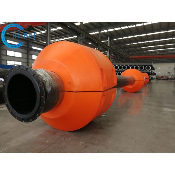 Красное оранжевое отлитое в форму вращательное флотирования трубы Hdpe воротника поплавка томбуя пены
