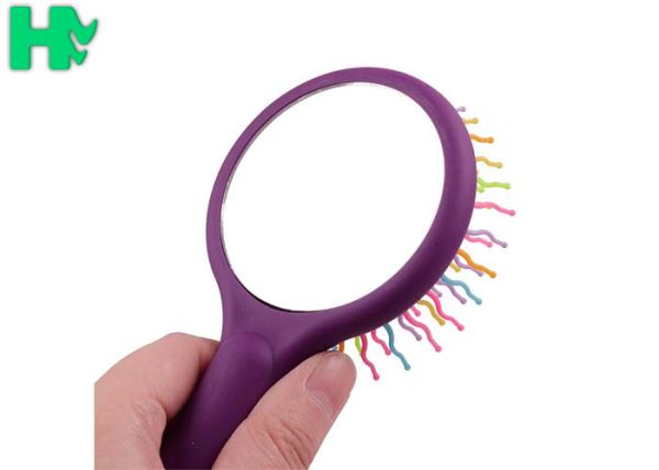 Polyester Rainbow Massage Comb For Straight Hair Or Curly Hair