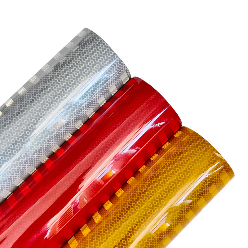 PET PVC Aluminum Prismatic Reflective Sheeting Film Self Adhesive 2800L