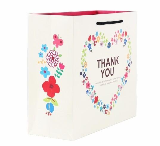 Personalized Custom Printed Shopping Bags / Colorful Paper Carrier Bags