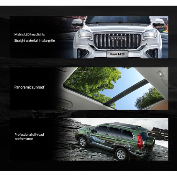 170km/H Haval H9 Second Hand Panoramic Sunroof Car Left Hand Drive