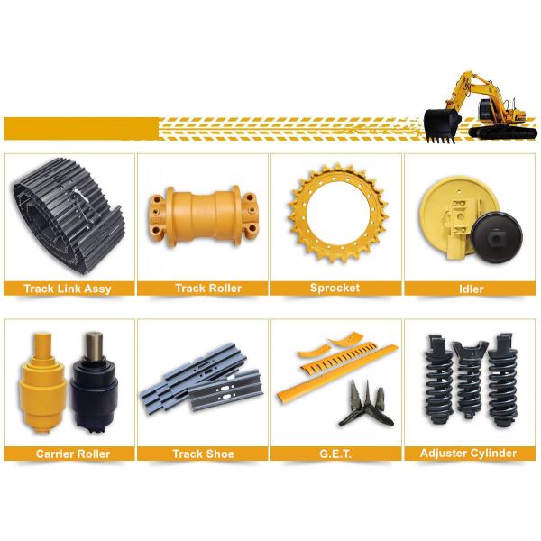 Hyundai R160LC-7 Track Chain Track Link Assembly OEM Compatibility & High Durability Greased & Sealed 49 Link 