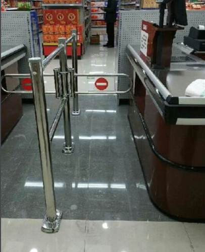 Silver Supermarket Accessories Anti - Rust Handrail Fence Outdoor With Shed