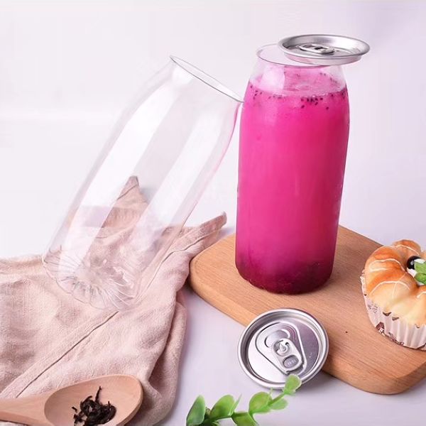500ml Boba может пластиковый напиток разливает соду по бутылкам сока пива для упаковки еды