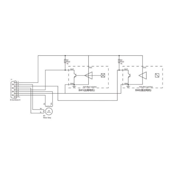 Перекрестная чернота ролика анодировала моторизованное XY перемещение этапа 100mm