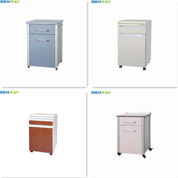 Больничная медицинская кровать Боковой шкаф с вешальником для полотенца