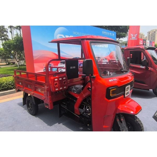 Front Drum Rear Drum Brake System 200cc Petrol Moto 3 Wheel Cargo Tricycle for Adults