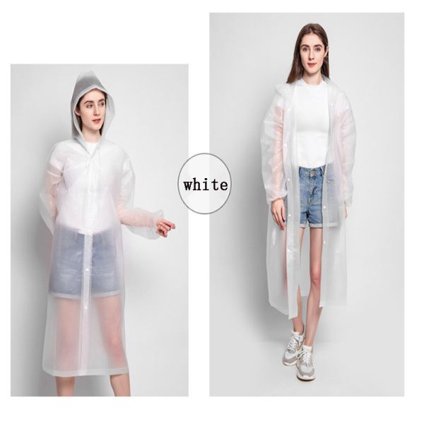 Reusable Biodegradable Rainwear Adult Women's Waterproof Raincoat for Outdoor Activities