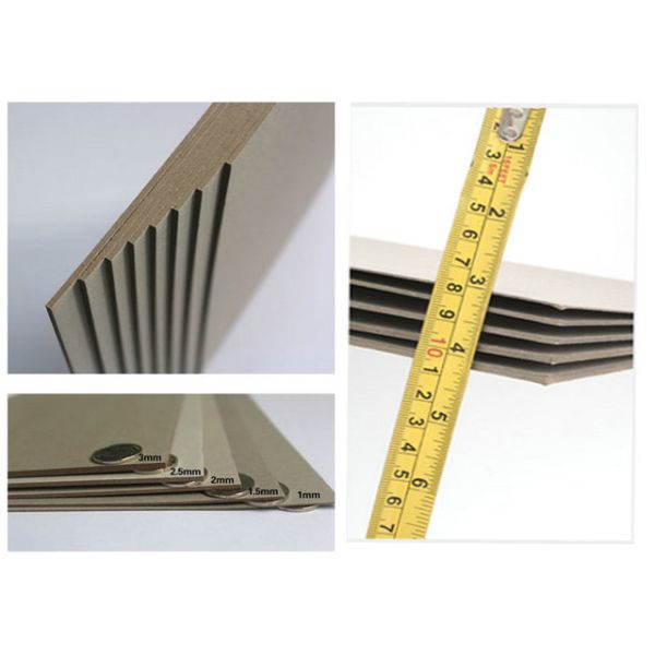 1.5mm 2mm Thick Grey Cardboard Paper High Hardness For Making Storage Box