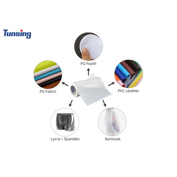 Garment Accessories Use TPU Hot Melt Glue Film High Elastic Heat Activated Adhesive For Embroidery Patch Badge Leather
