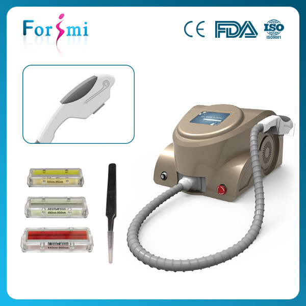 IPL,E-Light Dual Switchable Mode,Three Real Sapphire Crystal for Light transmission,Portable IPL SHR machine FMS-II