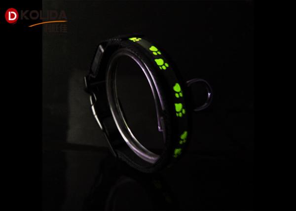 Light Up  LED Dog Collar Night Safety Bright Flashing For Doggie In Night