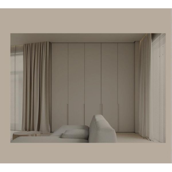 Laminate Color HDF Bedroom Wardrobe Closets 2000mm*500mm Closet Organizer