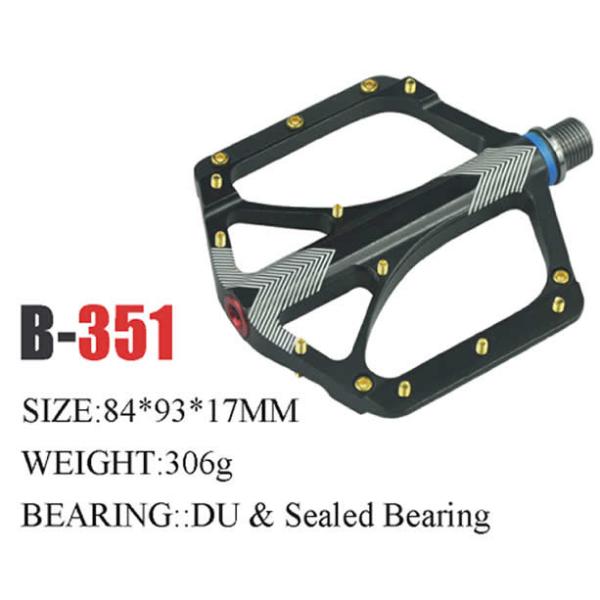 CNC Aluminum Alloy Sealed Bearing Pedal of Bicycle 306 grams