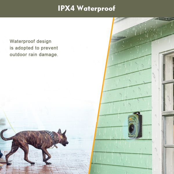 Portable Waterproof Ultrasonic Dog Trainer Plastic Bark Stopper for Dog Barking Control