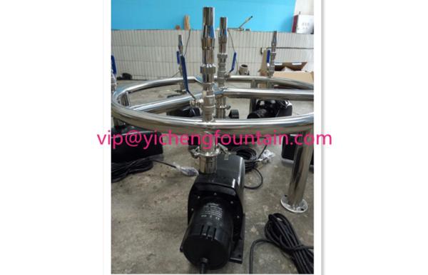 Customized Water Fountain Pipe Frame Made In Fully Stainless Steel Material With Valves And Fast Connectors