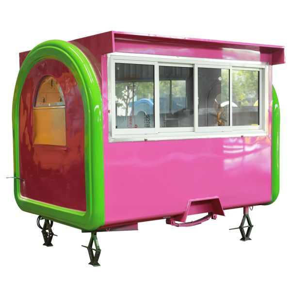 CE Approved 2 Wheels One Axle Food Truck/Trailer with Ice Beer and Mochi Ice Cream