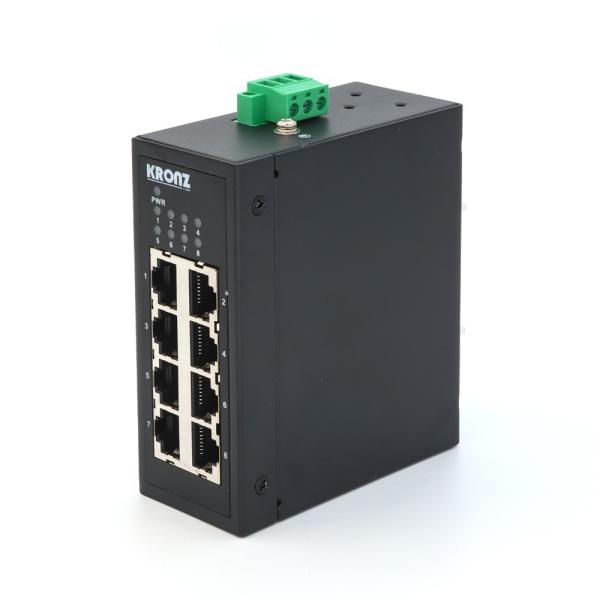 8 Port Unmanaged Industrial Ethernet Switches Full Duplex Half Duplex 100mbps