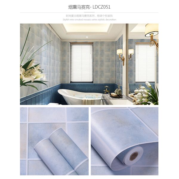 Cocina Backsplash Tejas Baño Decoración para el hogar PVC Vinilo Papel de pared autoadhesivo Tejas cerámicas