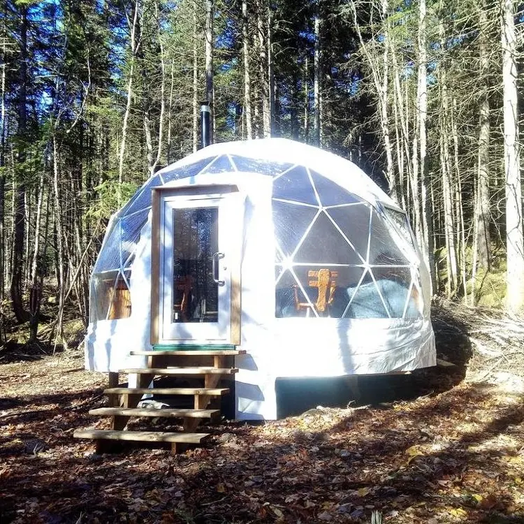 Роскошная надувная купольная палатка Декорация Прозрачная теплая стеклянная купольная палатка