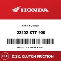Pour les motos, le revêtement de disque de frottement de la plaque d'embrayage FCC 22202-KTT-900
