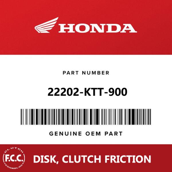 Motor FCC embreagem placa de atrito revestimento de disco 22202-KTT-900 Para Honda KTT