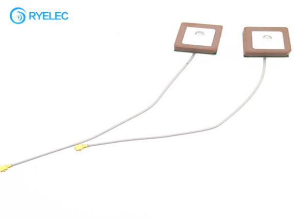 18*18*6.5mm 28db GPS à gain élevé construit dans l'antenne active en céramique pour la navigation marine
