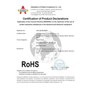 Shen Zhen Junson Security Technology Co. Ltd Certificaciones