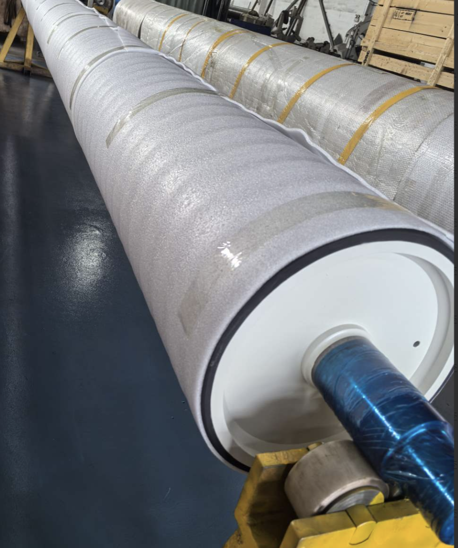 EPDM Corona Nip Roller 50 Shore A Solid Rubber Rollers Single Layer