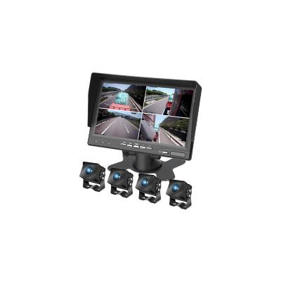 7 Inch Car DVR Camera 4 Way Truck Traffic Front And Rear Video Full HD