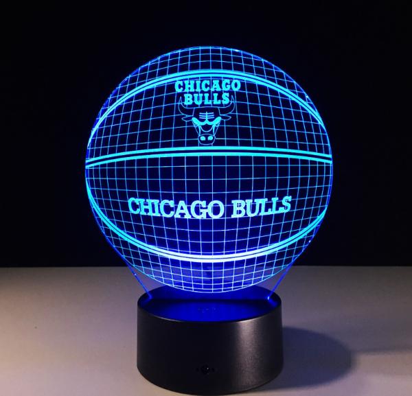 Custom Shape 7 Colors Change 3D LED Night Light with Remote Control Ideal For Birthday Gifts And Party Decoration