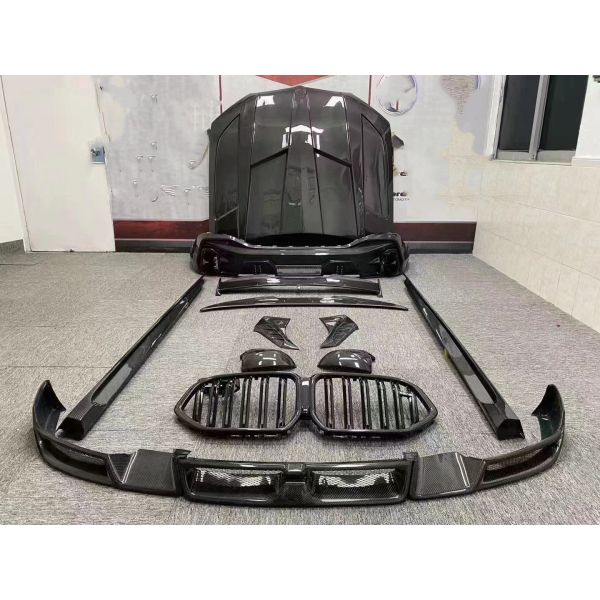 Venta caliente G06 X6 Carrocería de fibra de carbono Forbmw X6 Carrocería de fibra de carbono Capa delantera de la pala trasera del difusor