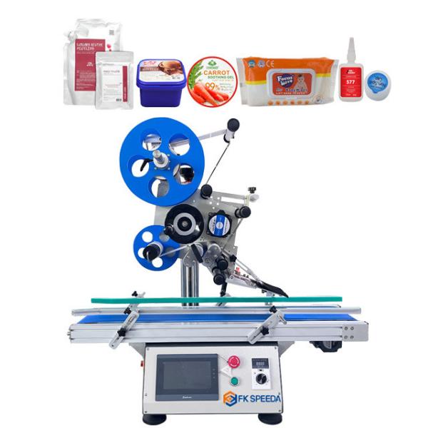 Automatic Grade Automatic 700 W Sticker Food Tray Top Flat Surface Labelling Machine