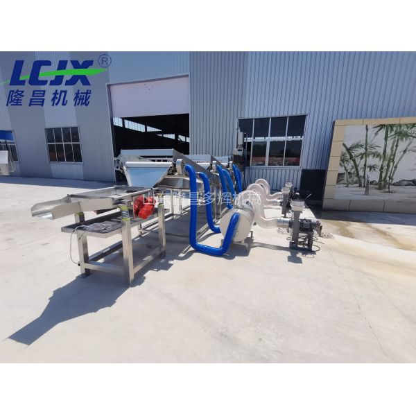 Continuous Drum Sesame Roasting Machine Food Grade Stainless Steel Sesame Washer Vibrating Screen Production Line