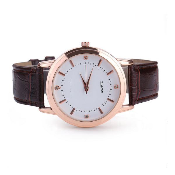 Customized Logo Ladies Fashion Watches , Classic Ladies Watches With Brown / Black Strap