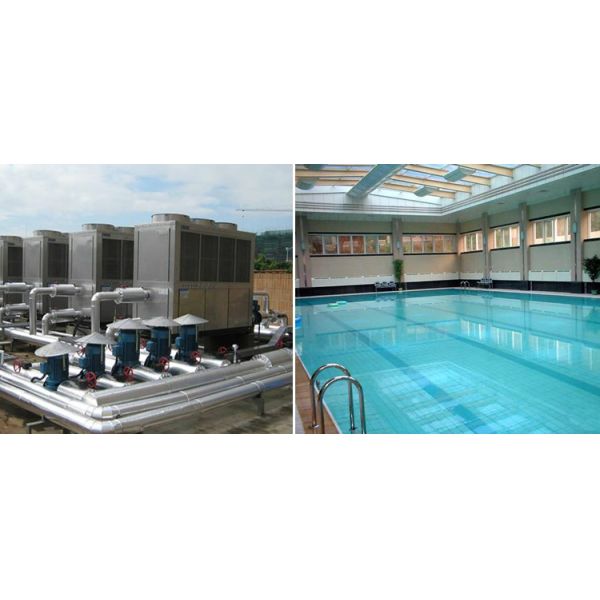 Black Color Hotel Heat Pump 4.10 - 4.13 Cop Titanium Tube Heat Exchanger