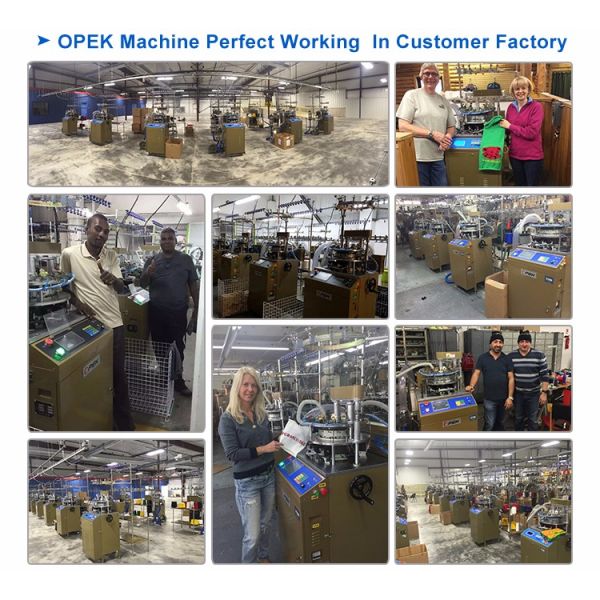 Standarded Device Auto Oil Bracer Knee Support Kneecap Knitting Machine for Years Warrant