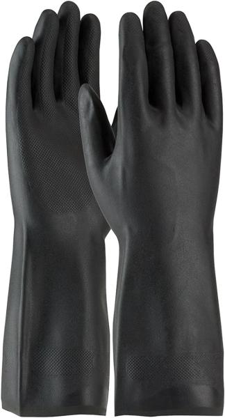 22 Mil Neoprene Chemical Gloves Flock Lined 13 Inches Neoprene Rubber Hand Gloves