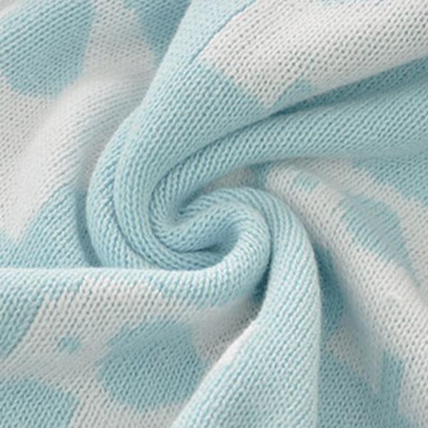 Child Cozy Knitting Blanket Couch Knit Lightweight Throw Blanket