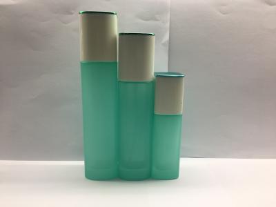 o cosmético de vidro do quadrado 40ml engarrafa impressão e cor do recipiente da loção das garrafas da bomba a várias
