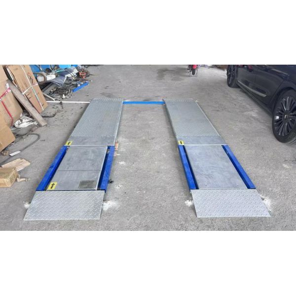 Cartesykj  4T Capacity 2 plates  Ultra Flat Brake Tester with side slip, suspension , axle load ,brake tester function 