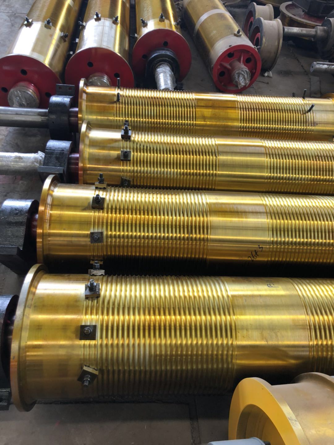 High-Temperature Resistant Steel Mill Crane Drum with Precision Machined Grooves and Customizable Configurations